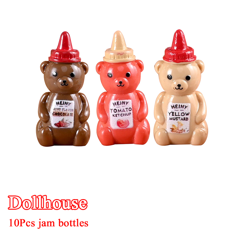 Kitchen Gadgets Best - 10Pcs 1/12 Dollhouse Simulated Little Bear