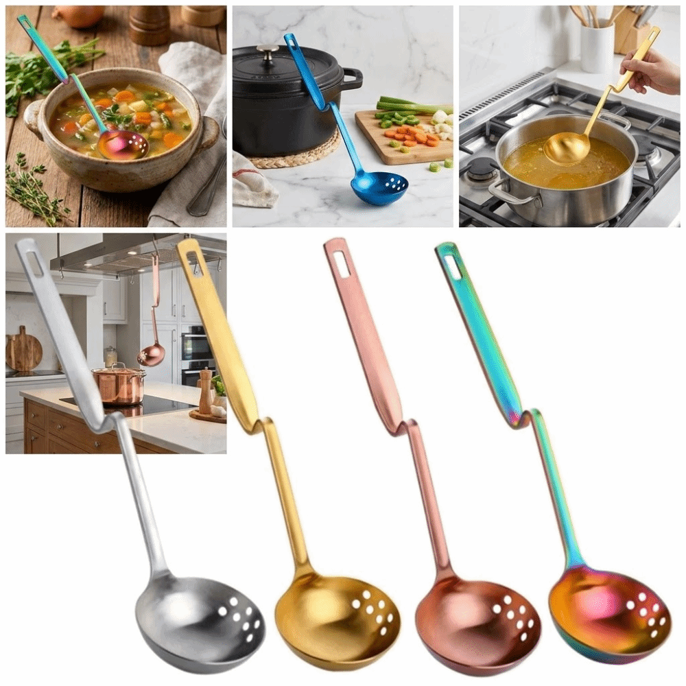 Z-shaped Hot Pot Spoon Long Ha - Kitchen Gadgets With Z review and price