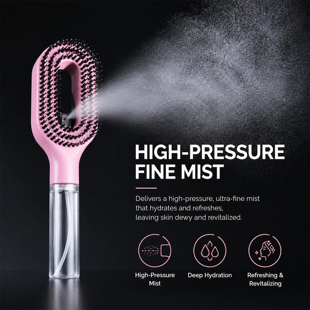 2 in 1 Spray Hair Brush Detang - Oil Mister Spray Bottle review and price