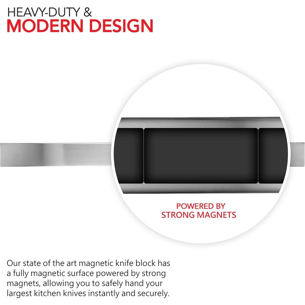 16 Inch Stainless Steel Metal  - Magnetic Knife Strip review and price