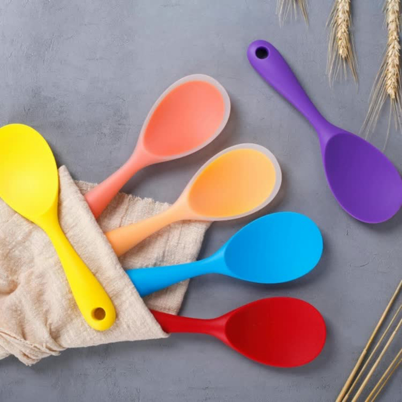 1Pcs Silicone Spoon Non-stick  - Kitchen Gadgets On Sale review and price