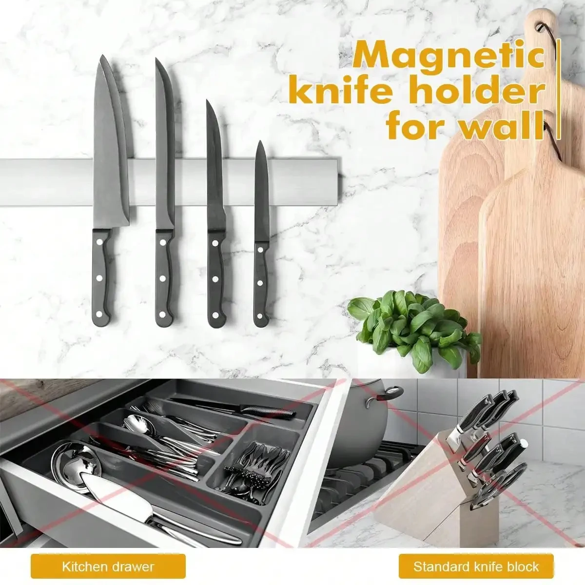 Leeseph Magnetic Knife Holder  - Magnetic Knife Strip review and price